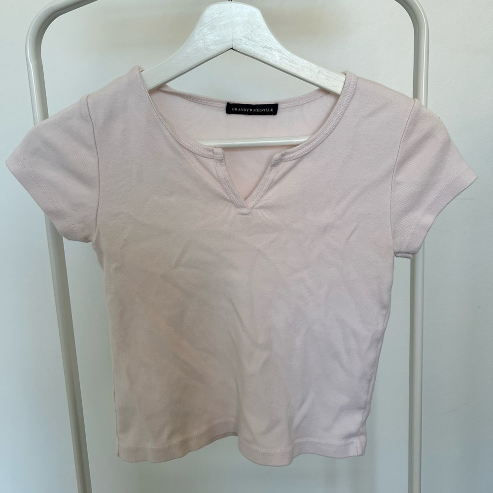 brandy v-neck crop top
